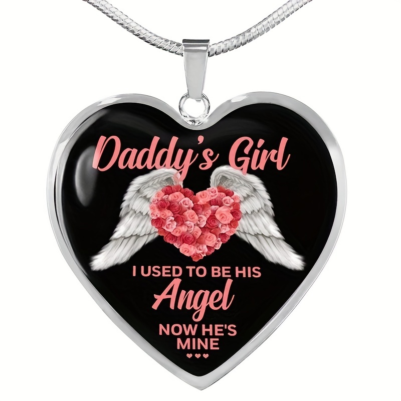 Daddy's Girl Now My Love Necklace Memorial Gift